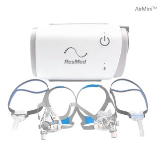 Комплект Мобилен CPAP апарат ResMed AirMini и съвместима маска - CPAP.bg